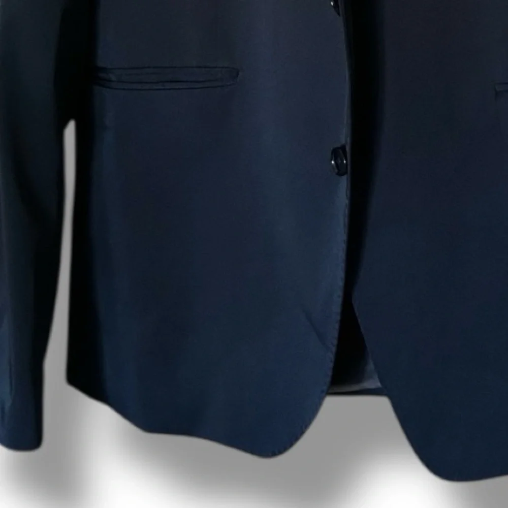 BRUNO BANANI MENS NAVY SPORT COAT Two-Button Blazer